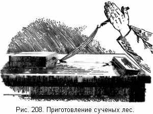 Приготовление сученых лес